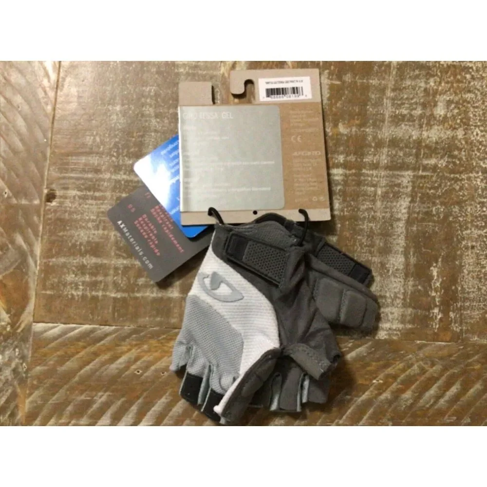 Giro Tessa Gel Adult‎ Women's cycling Gloves Small 6 Suede White Gray